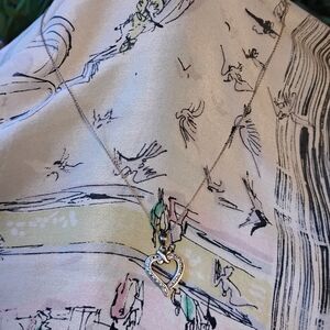 Vintage Gold Heart Pendant Necklace